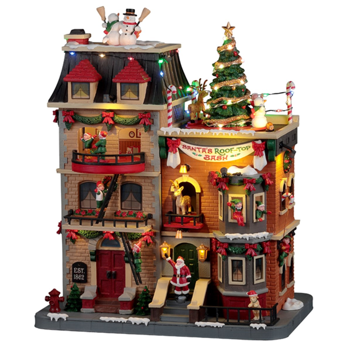 Lemax - Santa's Rooftop Bash