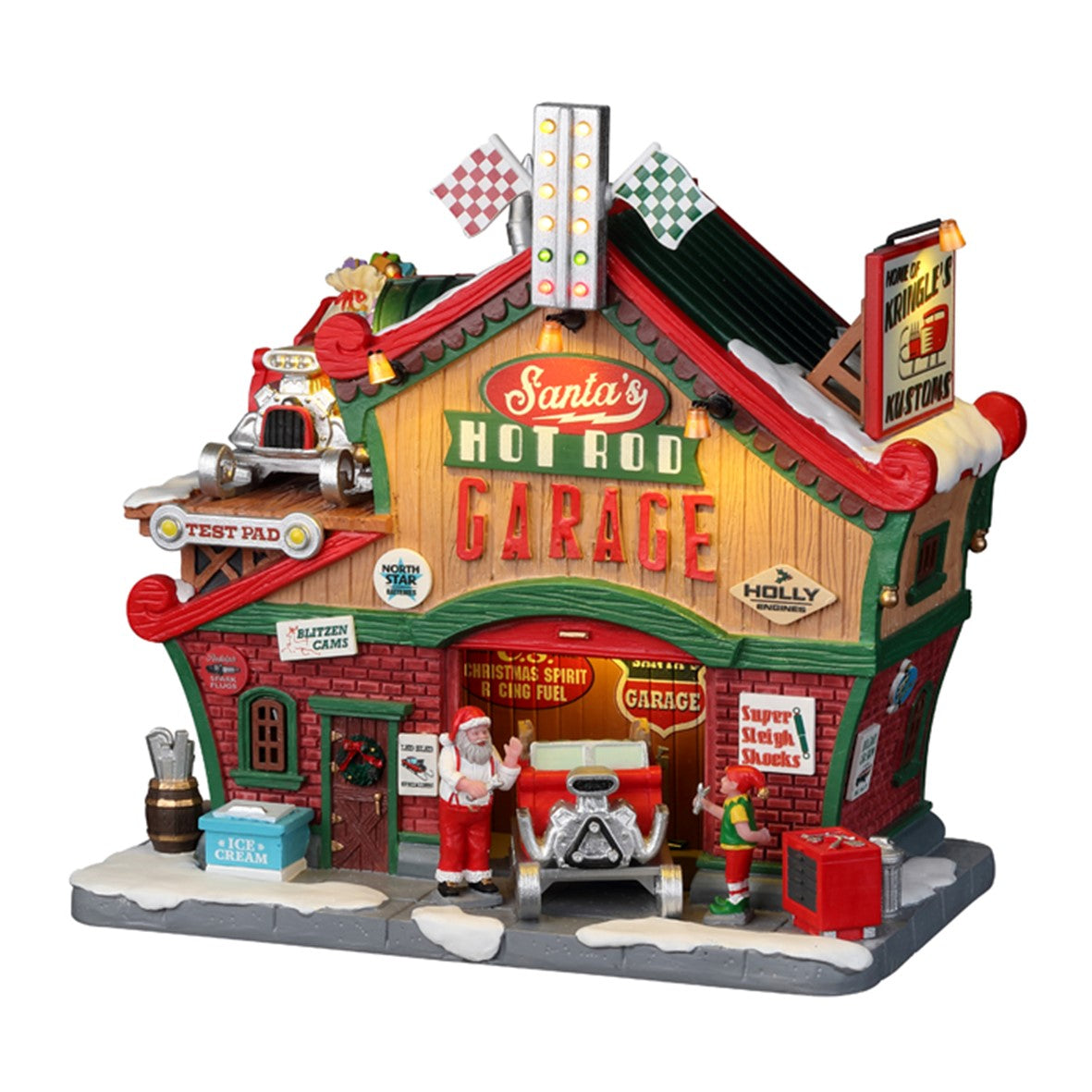 Lemax - Santa's Hot Rod Garage