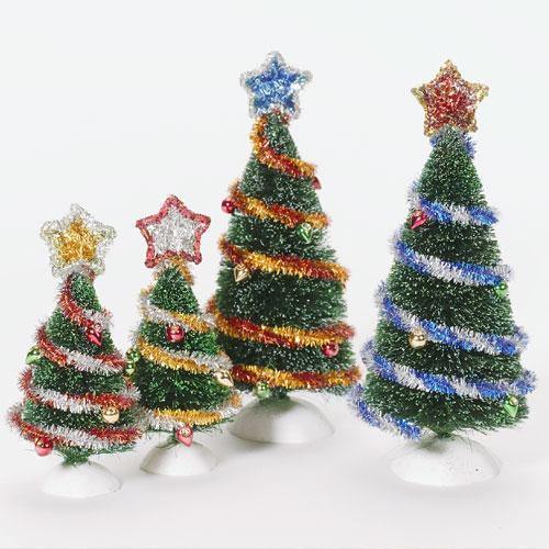 Department 56 - Tinsel Trees (4-Teilig)