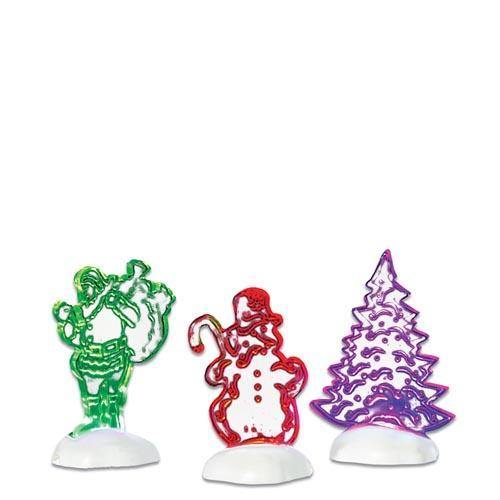 Department 56 - Lit Acrylic Yard Decorations (3-Teilig)